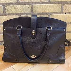 Coach Mercer Satchel in Black